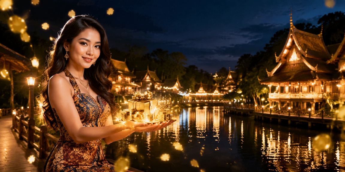 Suasana pertaruhan bergaya batik Sarawak menggambarkan budaya tempatan Malaysia